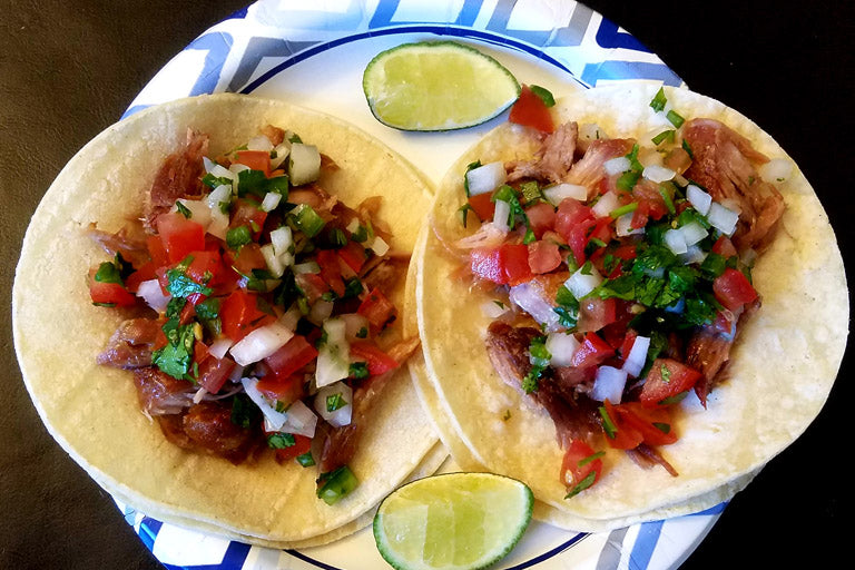 Cooking & Coffee: Carnitas Tacos & KAHA Coffee Happy Medium Blend