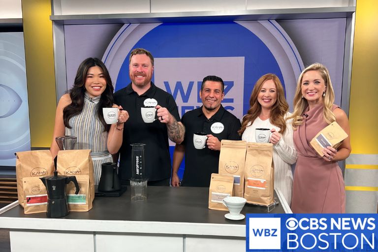 KAHA Coffee Featured on WBZ CBS Boston Weekend Wake-Up!