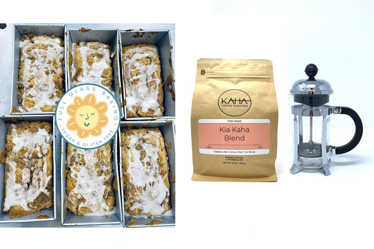Full Glass Baking Coffee Cake Recipe & Kia Kaha Coffee Pairing